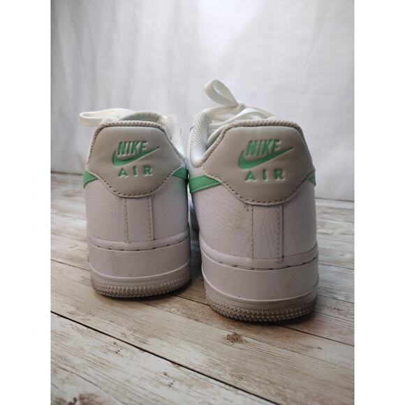 Nike Air Force 1 One WHITE GREEN GLOW 315115-164 Size 7.5 - Picture 10 of 12